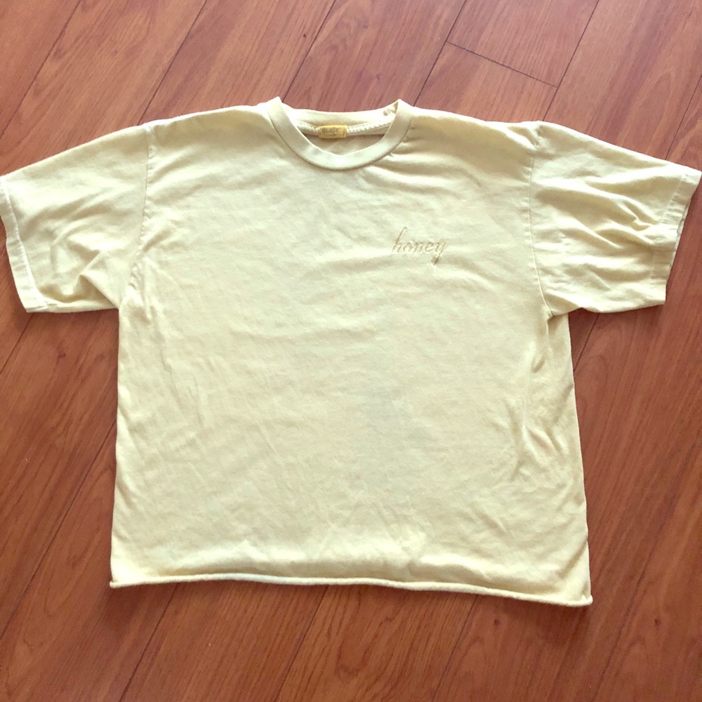 Brandy Melville yelllow “honey” tee